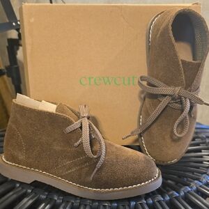 Crewcuts Tan Suede Lace-Up Shoes